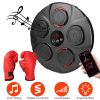 Music Boxing Machine Electronic Wall Target Punching Pad LED Lighted Sandbag Boxing Training Machine Exercise Equipment with Kids Boxing Gloves