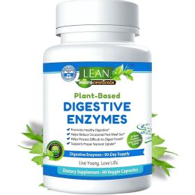 Digestive Enzymes for Gut Health Bloating & Gas Relief Supplement IBS Support Probiotic Infused Enzyme for Women & Men Breaks Down Dairy Carbs & Fats