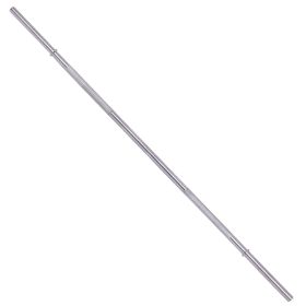 Standard Weightlifting Barbell Chrome Plated Solid Steel Bar 5FT/6FT/7FT  300LB Capacity with Knurled Grip  for Powerlifting Strength Training Home Gy