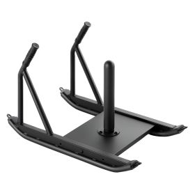 Weight Sled, Steel Power Sled, Fitness Strength Training Sleds for Athletic Exercise Speed Improvement, Workout Fitness Equipment with Handle