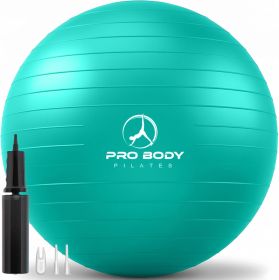 Pilates Exercise Ball - Multiple Sizes Gym Grade Balance Ball for Fitness, Yoga, Workout, Pregnancy & Physical Therapy