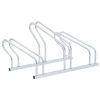 Bicycle Stand for 3 Bikes Floor Freestanding Galvanized Steel