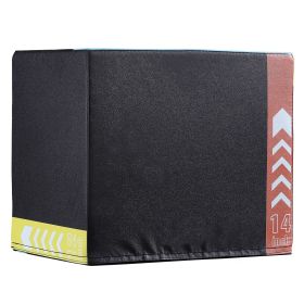 3 in 1 Plyometric Jump Box, 16/14/12 Inch Cotton Plyo Box, Platform & Jumping Agility Box