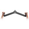 LAT Pulldown Attachment, Cable Machine Rowing V-bar Attachment, Tricep Pull Down Bar, Back Strength Training Rubber Coated Handle Grip