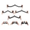 LAT Pulldown Attachments, Cable Machine Rowing T-bar V-bar 7 Set, Tricep Pull Down Bar, Back Strength Training Rubber Coated Handle Grip