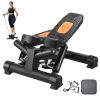 Stair Stepper, Mini Stepper for Exercise at Home, Hydraulic Fitness Twist Stepper with Resistance Bands, Full Body Workout Cardio Equipment
