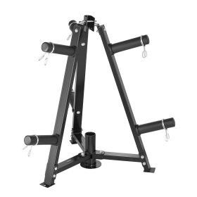Weight Plate Rack, Weight Plate Tree for 2-Inch Weight Plates, Standard Weight Plate Tree, 300 lbs Load Capacity Weight Storage Holder
