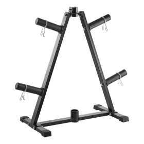 Weight Plate Rack, A Frame Weight Plate Tree for 2-Inch Weight Plates, Standard Weight Plate Tree, 300 lbs Load Capacity Weight Storage Holder