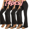 4pcs Butt-Lifting Flare Yoga Pants ��� High Waist, Ultra Stretch, Naked Feel Leggings for Women