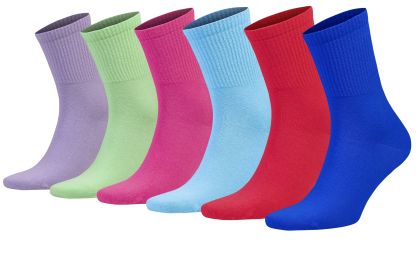 Athletic Sport Crew Running Socks Shoe Size 5 to 10 6 Pairs