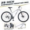 29 Inch Wheels Single Speed Mountain Bike, for Men Women Boys and Girls, Front Suspension,Steel Frame