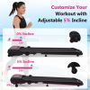 NEW Folding Walking Pad Under Desk Treadmill for Home Office -2.5HP Walking Treadmill With Incline 0.5-7.5MPH 300LBS Capacity Treadmill for Walking Ru