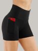 Plus Size Yoga Biker Shorts with Pockets ��� High Waist, Tummy Control Gym Leggings