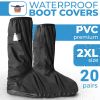 Waterproof Shoe Covers Reusable 2X-Large, 13.2 Inch Long, 16.1 Inch High