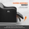 Shampoo Backwash Chair, 661.4LBS Loading Barbershop Hair Washing Station with Electric Adjustable Footrest & Ceramic Bowl