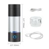 Hydrogen Water Bottle Generator, 230 ml / 8.1 oz Capacity Portable Hydrogen Water Maker