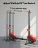 Power Cage Squat Rack, Home Gym Power Rack with Adjustable Height & Width