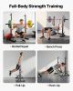 Power Cage Squat Rack, Home Gym Power Rack with Adjustable Height & Width