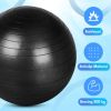 3 Pcs Yoga Ball 55/65/75cm Exercise Ball for Working Out Birthing Pregnancy Gym Physical Therapy Balance Stability Fitness, Quick Pump Included