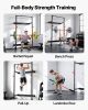 Folding Power Cage, Wall-Mounted Power Rack Squat Rack, Multifunctional Strength Training Workout Equipment with Landmine Holder