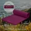 Retrospec Solana Yoga Mat Thick 1/2in Non-Slip Workout Mat with Nylon Strap - 72x24in Exercise Mat for Pilates, Stretching & Fitness - BPA Free