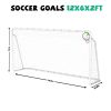 6X12FT Soccer Goal for Backyard Kids Portable Soccer Net with High-Strength Nets