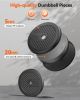 Adjustable Dumbbells, 20/30/40/45/70/90lbs Free Weight Set with Connector, 5 in1 Dumbbells Set Used as Barbell, Push up Stand, Weight Plate