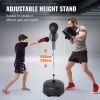 VEVOR Punching Bag, Reflex Boxing Bag for Teens & Adults, Height Adjustable Free Standing Strike Bag Set with Boxing Gloves & Stand