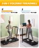FYC Under Desk Treadmill - 2 in 1 Folding Treadmill for Home 300LBS Weight Capacity;  Free Installation Foldable Treadmill Compact Electric Running Ma