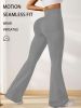 3pcs High-Waisted Flare Sharkskin Leggings ��� Slim Fit, Lightweight & Sculpting Yoga Pants