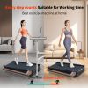 8Â° Incline Walking Pad Treadmill - Portable Compact Treadmills Under Desk Treadmill, Incline Treadmills for Home Office, Upright Stand