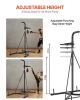 2 in 1 Punching Bag Stand, Steel Heavy Duty Workout Equipment, Adjustable Height Boxing Punching Bag and Speed Bag Stand, Freestanding Sandbag Rack
