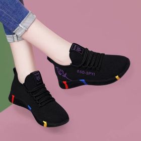 Women's Breathable Non-slip Platform Fashion 2022 Autumn New Casual Shoes Korean Running Shoes Black Sneakers shoes for women (Shoe Size: 38, Color: 550-purple)