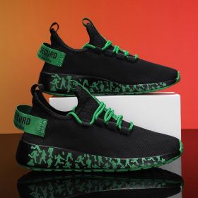 New Women Fashion Running Sneakers Platform Solid Color Flats Ladies Shoes Casual Breathable Wedge Heel Women Walking Sneaker (Shoe Size: 37, Color: G183-1-Black green)
