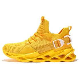 Women and Men Sneakers Breathable Running Shoes Outdoor Sport Fashion Comfortable Casual Couples Gym Mens Shoes Zapatos De Mujer (Shoe Size: 41, Color: G133 Yellow)