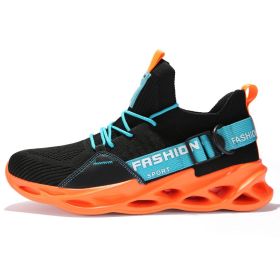 Women and Men Sneakers Breathable Running Shoes Outdoor Sport Fashion Comfortable Casual Couples Gym Mens Shoes Zapatos De Mujer (Shoe Size: 37, Color: G133 Black Orange)