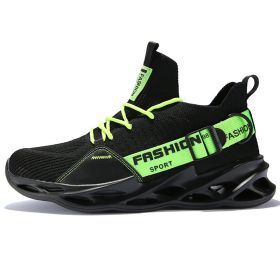 Women and Men Sneakers Breathable Running Shoes Outdoor Sport Fashion Comfortable Casual Couples Gym Mens Shoes Zapatos De Mujer (Shoe Size: 38, Color: G133 Black Green)