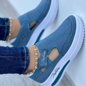 Womens Sneakers Casual Shoes Ladies Running Shoes Female Platform Shoes Mesh Breathable Comfort Women Sport Shoes Tennis (Shoe Size: 39, Color: Blue)