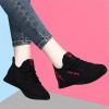 Women's Breathable Non-slip Platform Fashion 2022 Autumn New Casual Shoes Korean Running Shoes Black Sneakers shoes for women