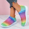 New Women Fashion Running Sneakers Platform Solid Color Flats Ladies Shoes Casual Breathable Wedge Heel Women Walking Sneaker