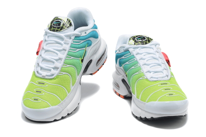 TN cushioned fashion kids' sneakers Running shoes (colour: white-green, size: 35)