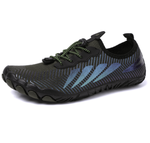 New men's and women's fitness sneakers couples outdoor beach swimming shoes (Color: army green, size: 37)