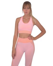 Trois Seamless Sports Bra - Pink (size: small)