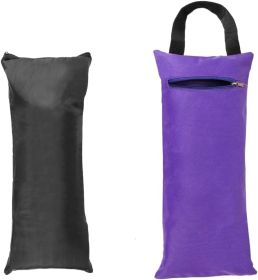 2 Pack Yoga Sandbag Weighted Bag for Fitness Yoga Bolster, Unfilled Sandbag 16 x 7 Inch (Color: Purple)