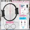 Pilates Ring Fitness Circle for Women - 15 Inch Magic Fitness Circle for Toning Inner & Outer Thighs, Bonus Pilates Equipment Thigh Master Guide.