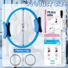 Pilates Ring Fitness Circle for Women - 15 Inch Magic Fitness Circle for Toning Inner & Outer Thighs, Bonus Pilates Equipment Thigh Master Guide.