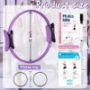 Pilates Ring Fitness Circle for Women - 15 Inch Magic Fitness Circle for Toning Inner & Outer Thighs, Bonus Pilates Equipment Thigh Master Guide.