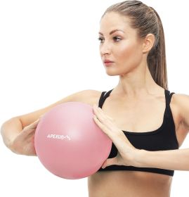 Yoga Ball Exercise Ball Anti Slip Heavy Duty for Fitness, Balance & Core Workout (Color: pink)