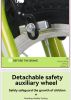 FKZNPJ 18 inch sporty kids bike with training wheels and stand Adjustable saddle Suitable for boys and girls aged 5-10 years tall Height 39-49 inches