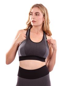 Arleta Seamless Sports Bra - Black (size: small)